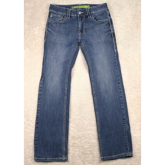 Rock & Roll Denim Pistol Straight Jeans Men 29x32 Wash Thick Stitch Cowboy - Picture 1 of 8